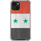 Syria Flag Distressed iPhone 14 Plus Clear Case