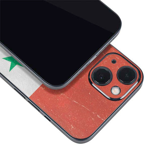 Syria Flag Distressed iPhone 14 Plus Skin