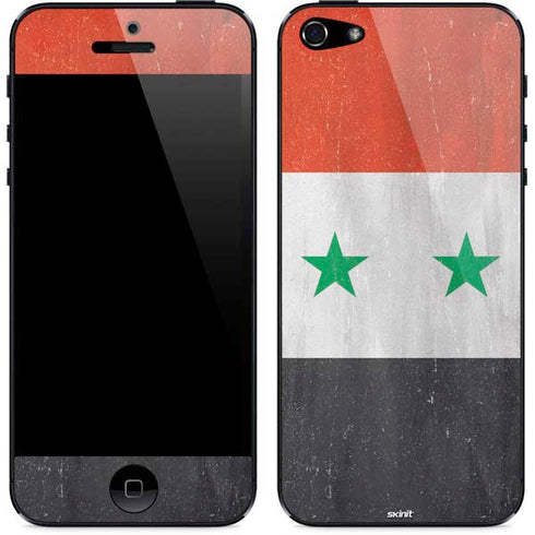 Syria Flag Distressed iPhone 5/5s/5SE Skin