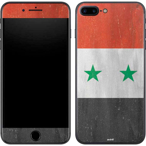 Syria Flag Distressed iPhone 8 Plus Skin