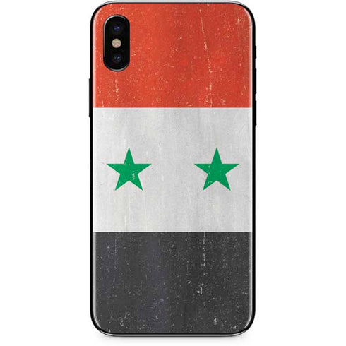 Syria Flag Distressed iPhone XS Skin