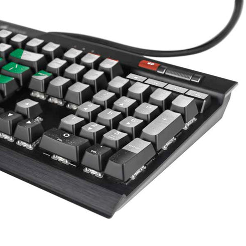 Syria Flag Distressed K95 RGB PLATINUM Mechanical Gaming Keyboard Skin