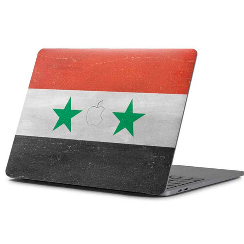 Syria Flag Distressed Apple MacBook Pro 13-inch Skin