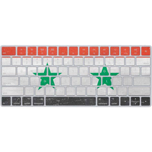 Syria Flag Distressed Magic Keyboard Skin