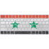 Syria Flag Distressed Magic Keyboard Skin