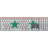 Syria Flag Distressed Magic Keyboard with Numeric Keypad Skin