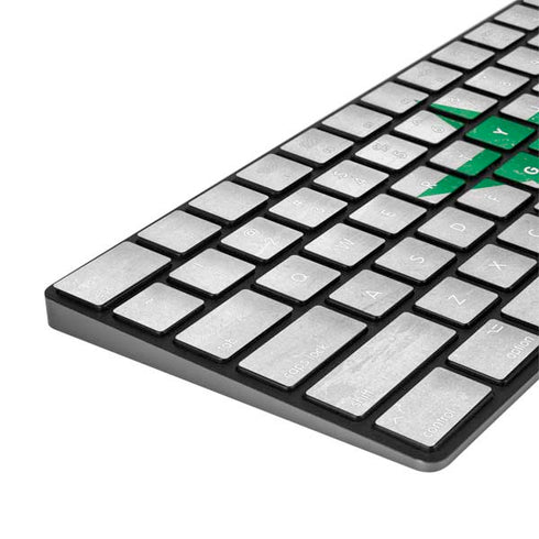Syria Flag Distressed Magic Keyboard with Numeric Keypad Skin