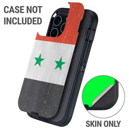 Syria Flag Distressed Otterbox Defender iPhone Skin