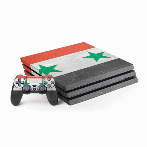 Syria Flag Distressed PS4 Pro Bundle Skin