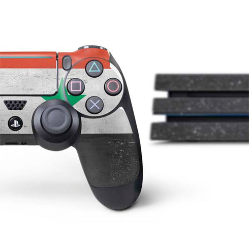 Syria Flag Distressed PS4 Pro Bundle Skin