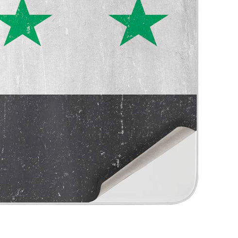 Syria Flag Distressed Surface Duo Skin