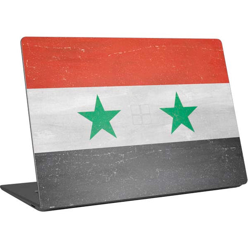 Syria Flag Distressed Surface Laptop 4 15in Skin