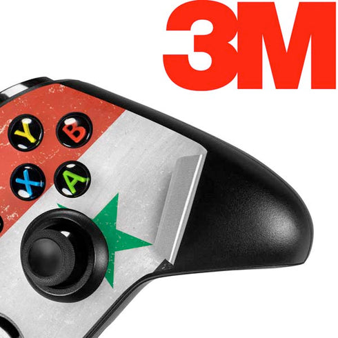 Syria Flag Distressed Xbox One S Controller Skin