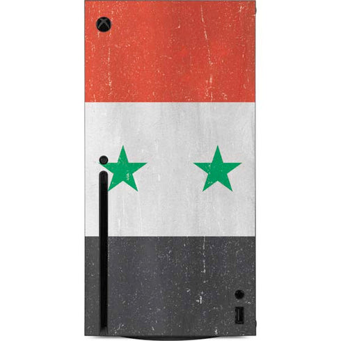 Syria Flag Distressed Xbox Series X Console Skin