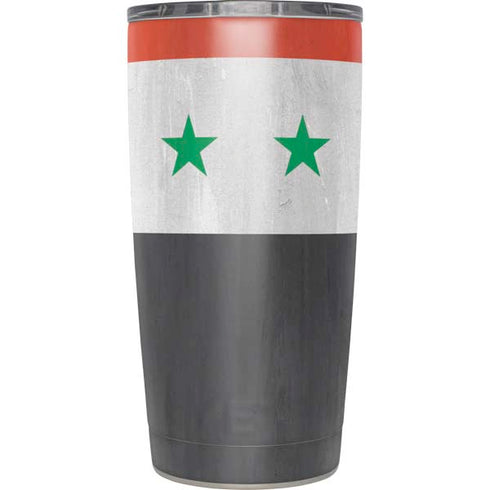 Syria Flag Distressed Yeti 20oz Tumbler Skin
