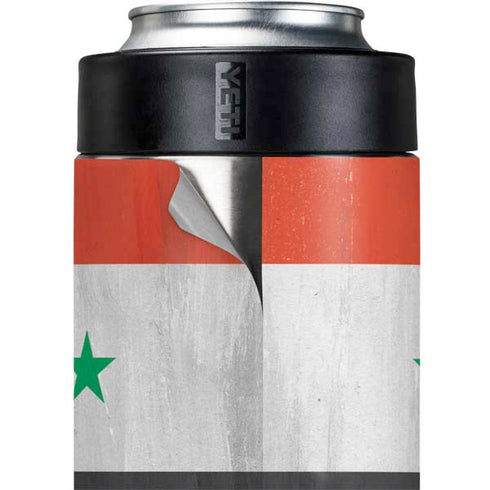 Syria Flag Distressed Yeti Colster Can Insulator Skin