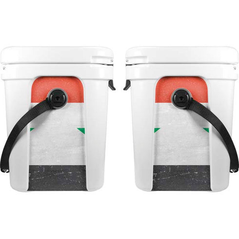 Syria Flag Distressed YETI Roadie 24 Hard Cooler Skin