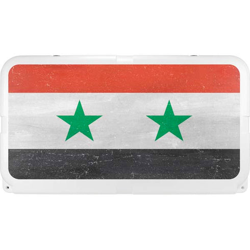 Syria Flag Distressed YETI Tundra 65 Hard Cooler Skin