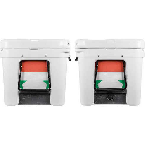 Syria Flag Distressed YETI Tundra 75 Hard Cooler Skin