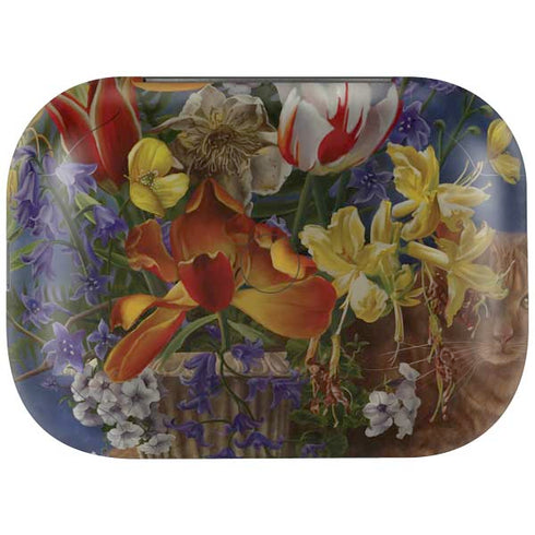 Tabby Cat with Flowers by Nene Thomas Amazon Echo Buds Skin