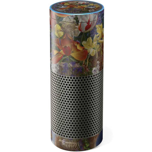 Tabby Cat with Flowers by Nene Thomas Amazon Echo Skin