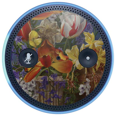 Tabby Cat with Flowers by Nene Thomas Amazon Echo Skin
