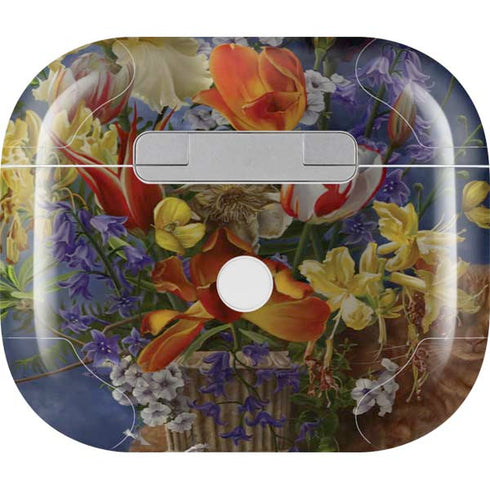 Tabby Cat with Flowers by Nene Thomas Apple AirPods (3rd Gen 2021) Skin