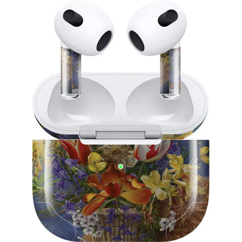 Tabby Cat with Flowers by Nene Thomas Apple AirPods (3rd Gen 2021) Skin