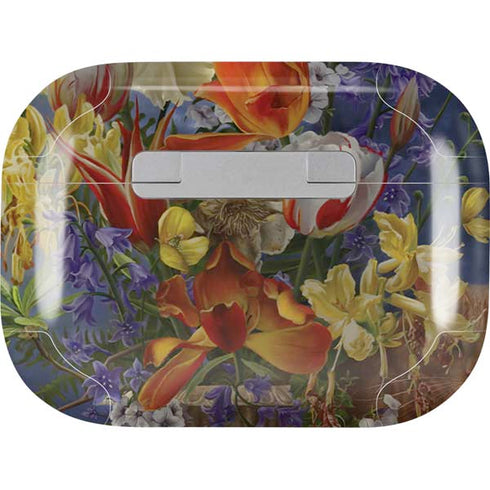 Tabby Cat with Flowers by Nene Thomas Apple AirPods Pro Skin