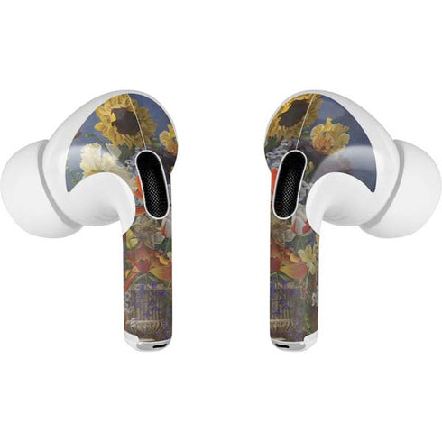 Tabby Cat with Flowers by Nene Thomas Apple AirPods Pro Skin