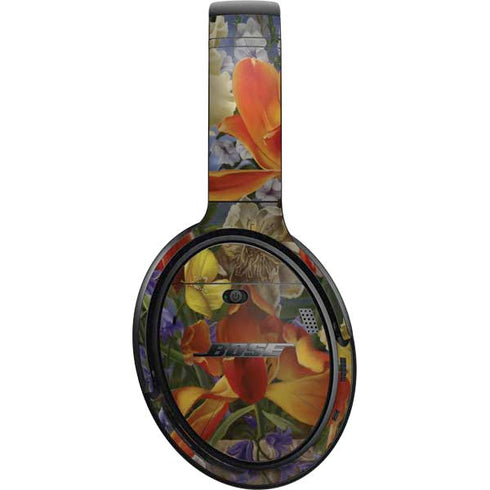 Tabby Cat with Flowers by Nene Thomas Bose QuietComfort 35 Headphones Skin