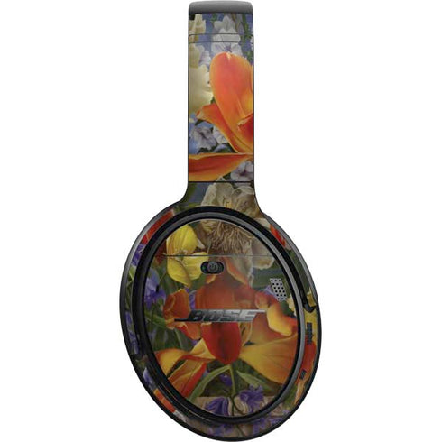 Tabby Cat with Flowers by Nene Thomas Bose QuietComfort 35 II Headphones Skin