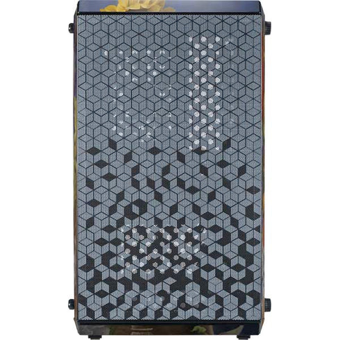 Tabby Cat with Flowers by Nene Thomas Cooler Master MasterBox Q300L Mini Tower Skin