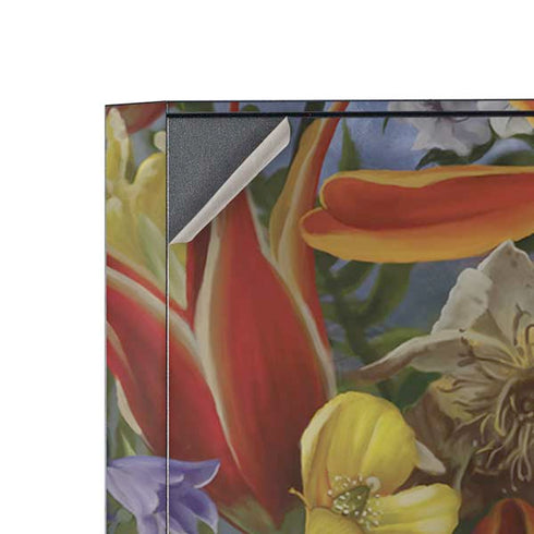 Tabby Cat with Flowers by Nene Thomas Corsair 4000D Tempered Glass Mid-Tower ATX Case Skin