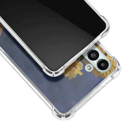 Tabby Cat with Flowers by Nene Thomas Galaxy A13 5G Clear Case