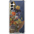 Tabby Cat with Flowers by Nene Thomas Galaxy A14 5G Clear Case