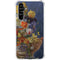Tabby Cat with Flowers by Nene Thomas Galaxy A54 5G Clear Case