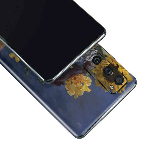 Tabby Cat with Flowers by Nene Thomas Galaxy S20 Fan Edition Skin