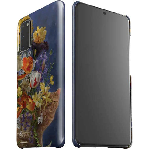 Tabby Cat with Flowers by Nene Thomas Galaxy S20 Lite Case