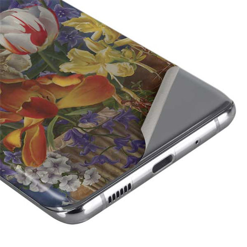 Tabby Cat with Flowers by Nene Thomas Galaxy S20 Ultra 5G Skin