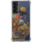 Tabby Cat with Flowers by Nene Thomas Galaxy S21 5G Clear Case