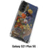 Tabby Cat with Flowers by Nene Thomas Galaxy S21 Plus 5G Clear Case