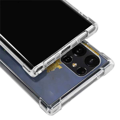 Tabby Cat with Flowers by Nene Thomas Galaxy S22 Ultra Clear Case