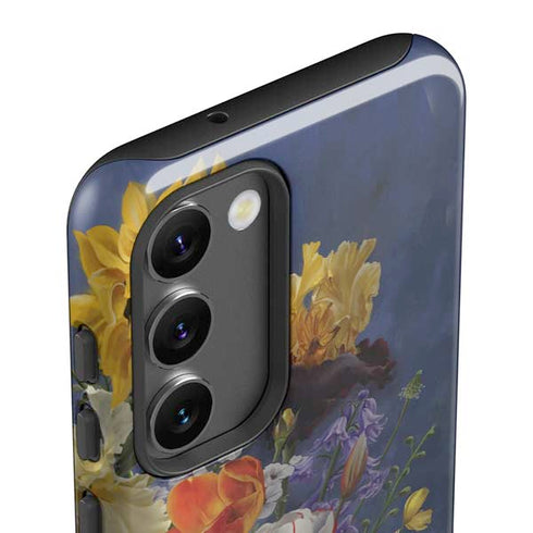 Tabby Cat with Flowers by Nene Thomas Galaxy S23 Plus Pro Case