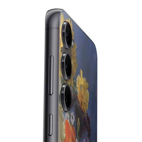 Tabby Cat with Flowers by Nene Thomas Galaxy S23 Skin