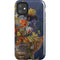 Tabby Cat with Flowers by Nene Thomas iPhone 11 Impact Case
