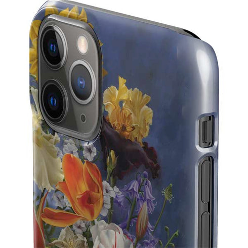 Tabby Cat with Flowers by Nene Thomas iPhone 11 Pro Lite Case