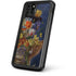 Tabby Cat with Flowers by Nene Thomas iPhone 11 Pro Max Waterproof Case