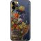 Tabby Cat with Flowers by Nene Thomas iPhone 11 Pro Skin