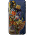 Tabby Cat with Flowers by Nene Thomas iPhone 11 Skin